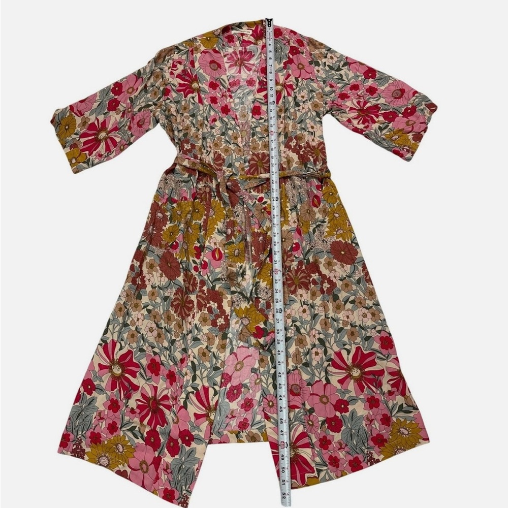 Natural Life Floral Kimono Duster - S/M - Picture 5 of 6